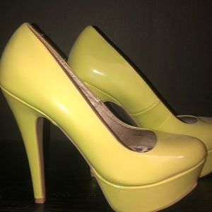 Lime Green Heels (Platform)